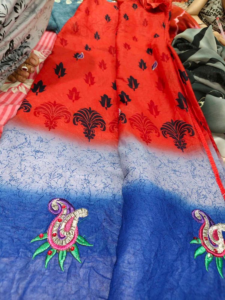 Multi Colour Saree With Different Design