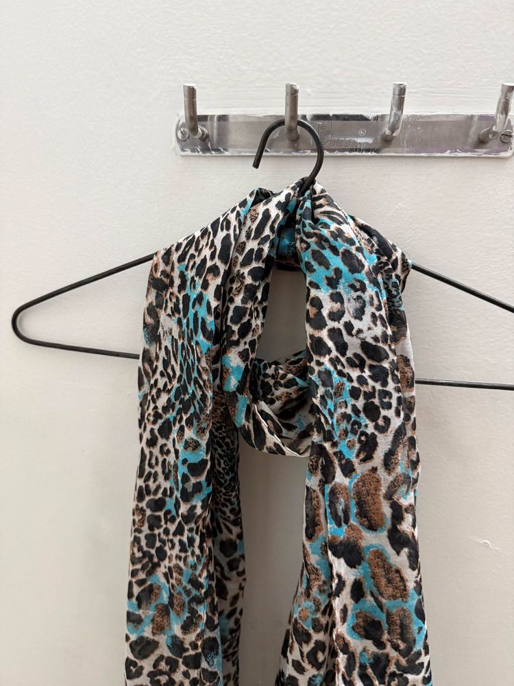 Gothic Leopard Print Scarf
