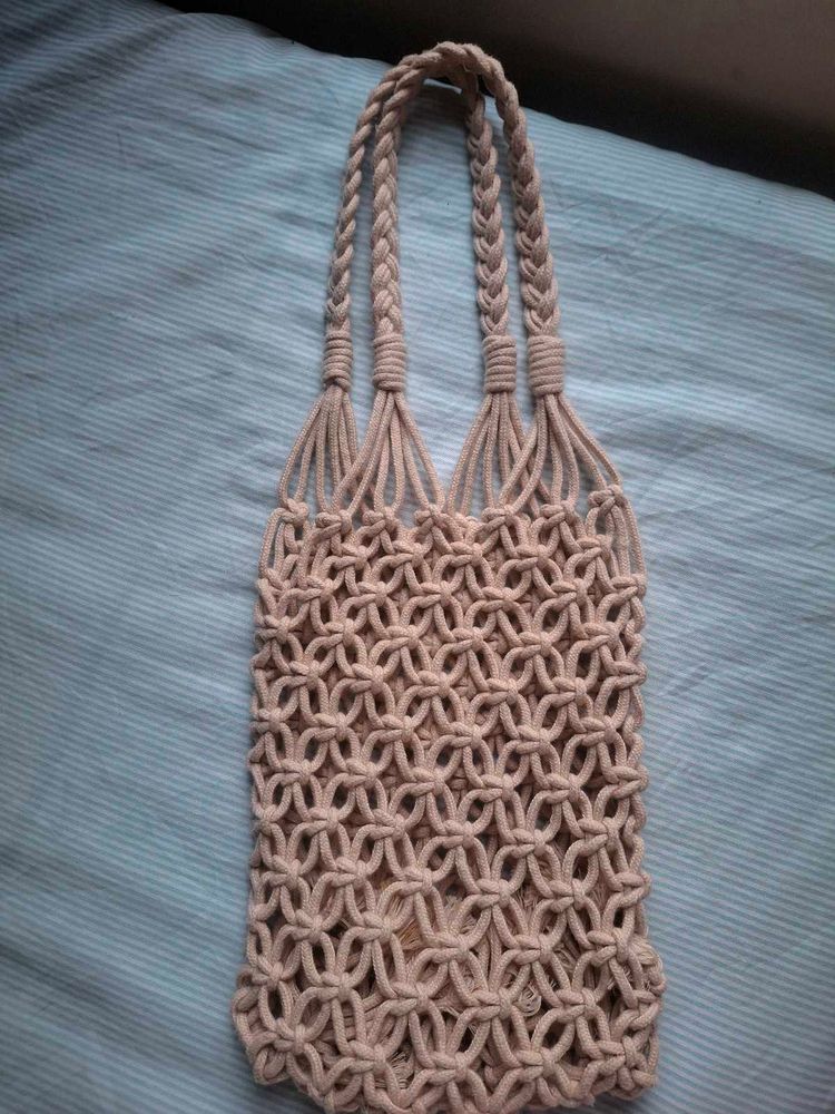 Boho Macrame Tote Bag