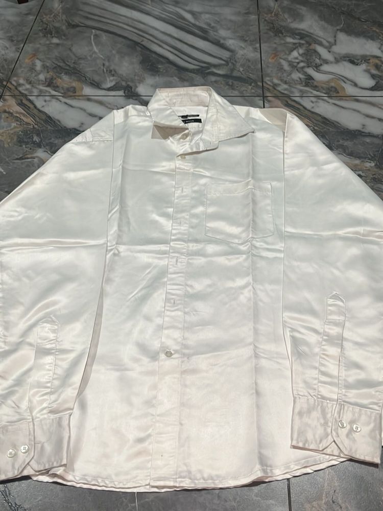Classic White Button-Down Shirt