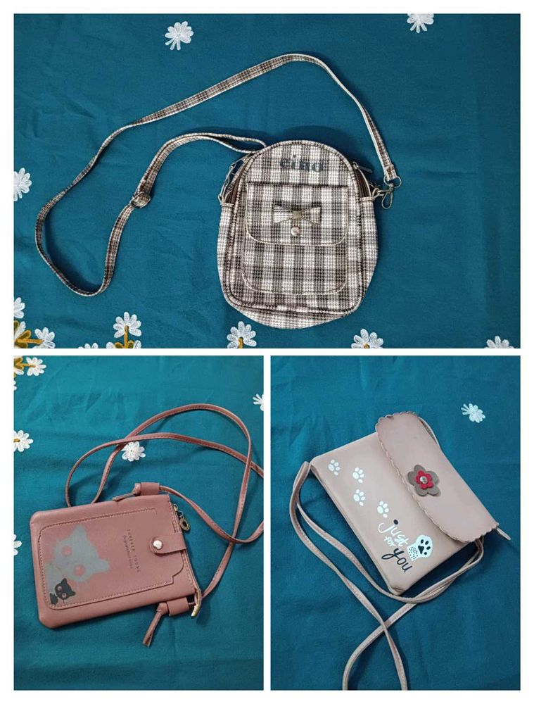 Cute Assorted Sling Bags (Set of 3)