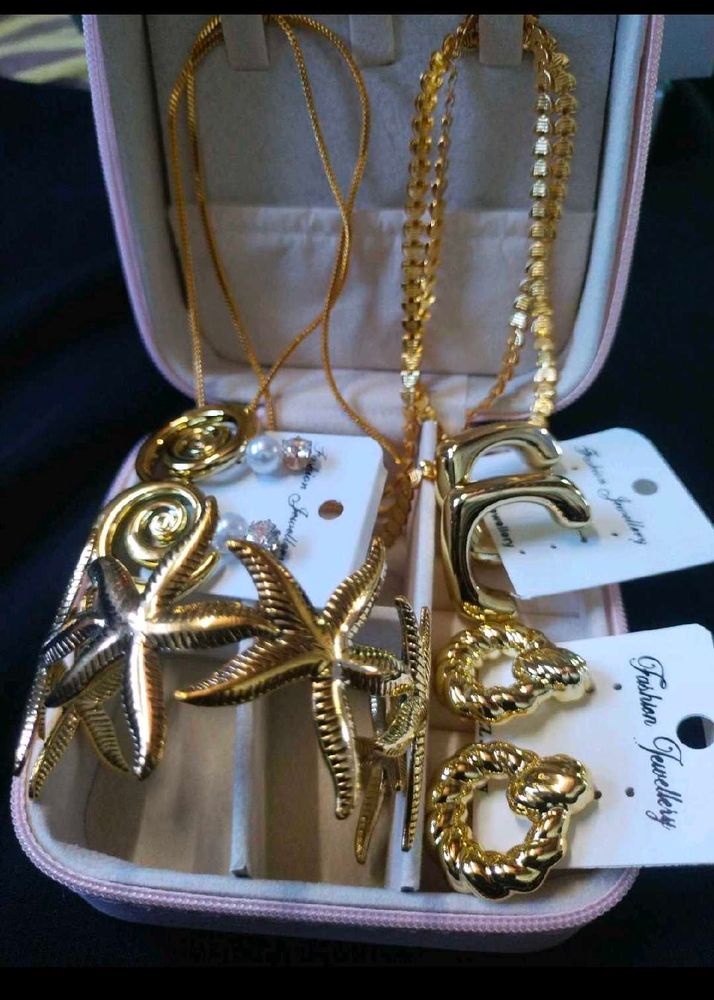 Anti tarnish Gold-Tone Jewellery Set