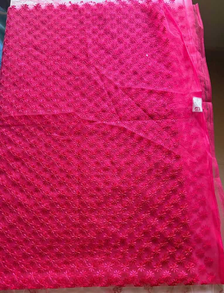Magenta  Embroidered blouse  Material 1.25 meter