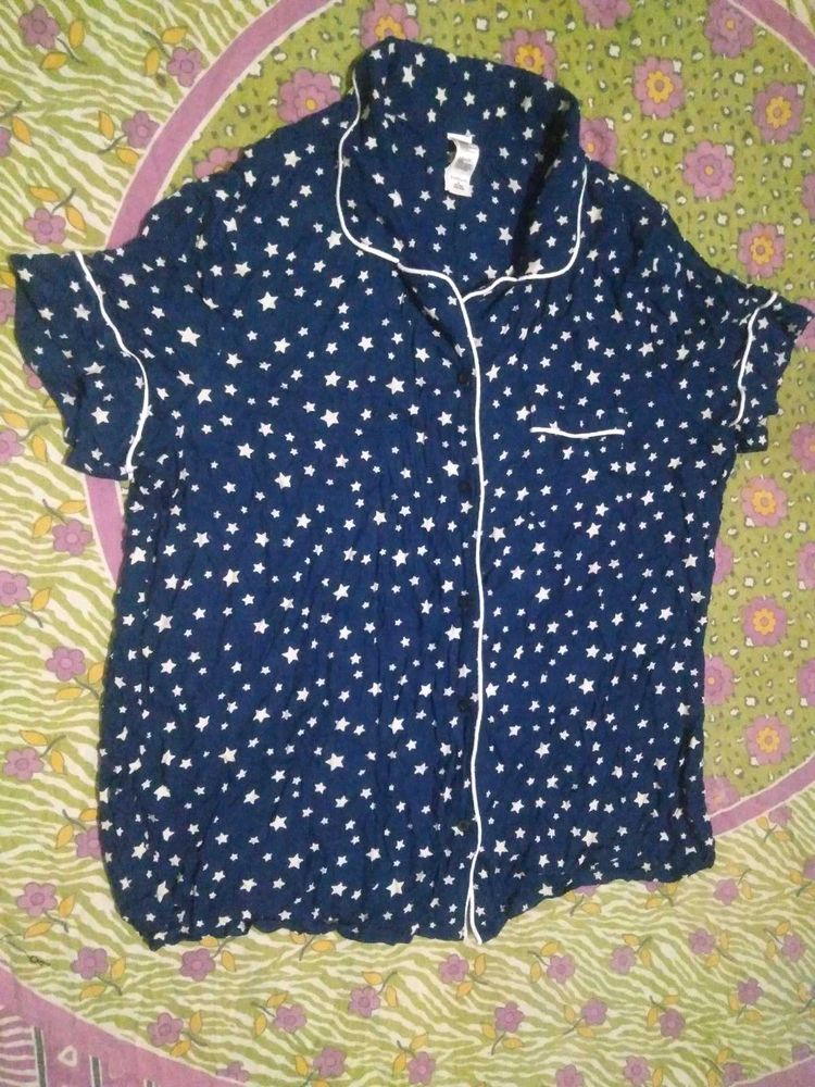 Cozy Star Print Top