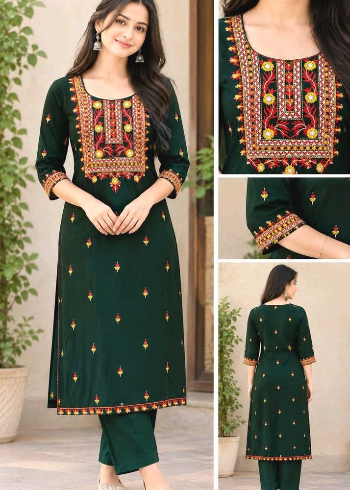 Elegant Embroidered Kurta Set