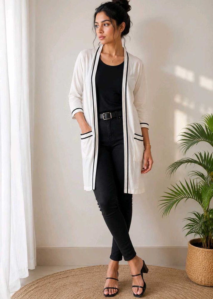 Women’s Casual Monochrome Contrast