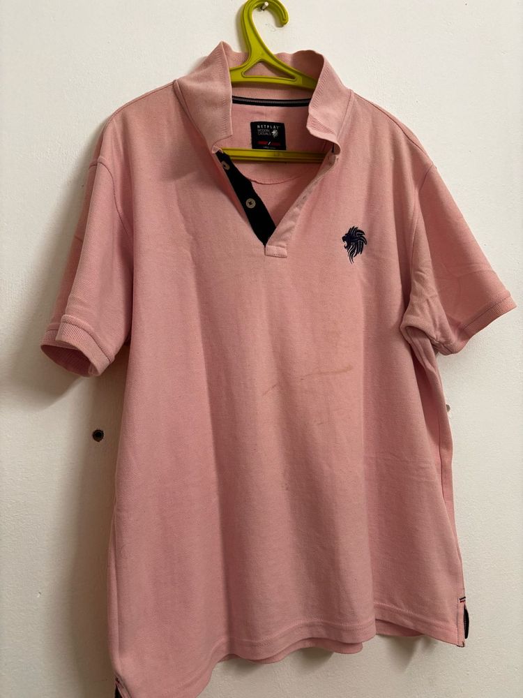 Men's Pink Polo Shirt