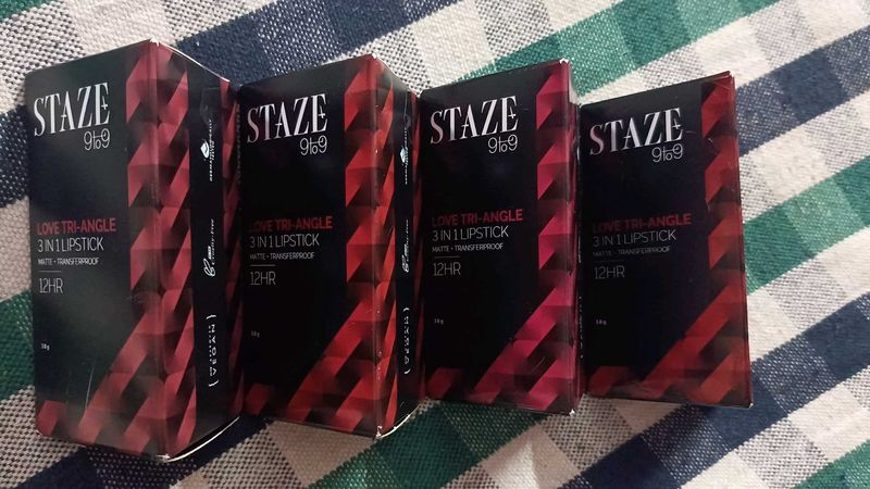 Staze 9to9 3 in 1 Love triangle lipstick