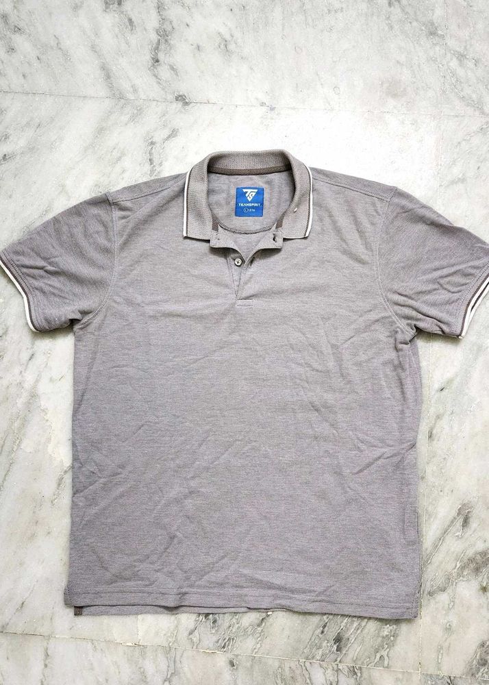 Men's Grey Polo T-Shirt