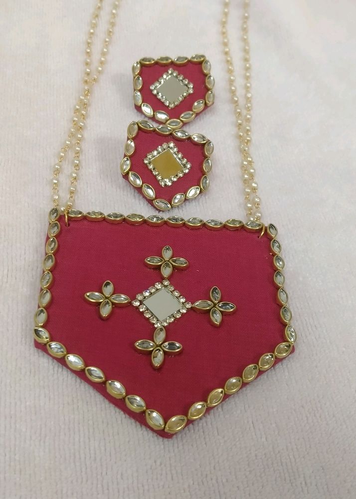 Febric Necklace Set 🥰
