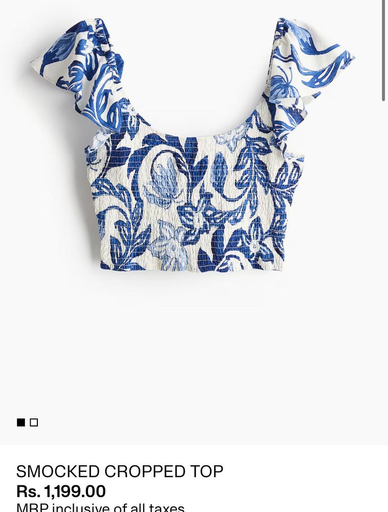 Floral H&amp;M Crop Top