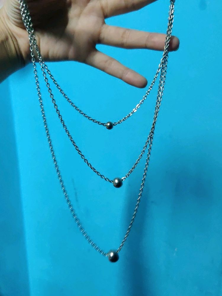 Sliver Layered Necklace