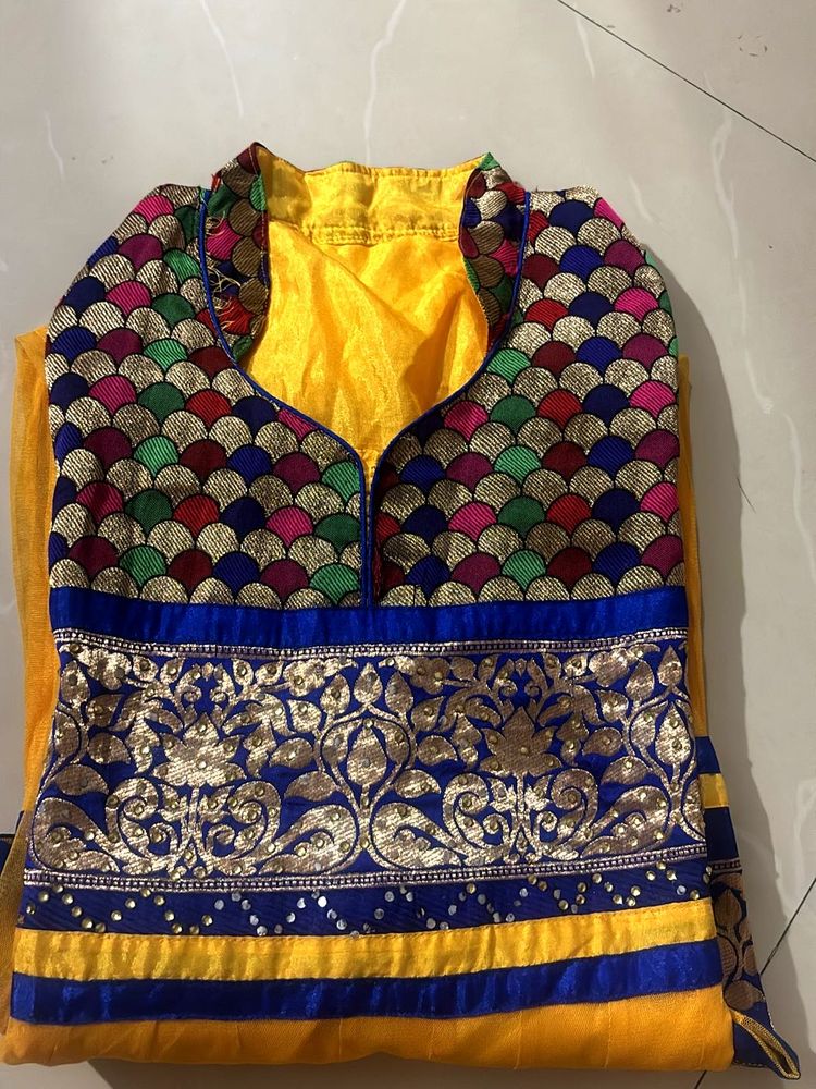 Vibrant Embroidered Anarkali kurta