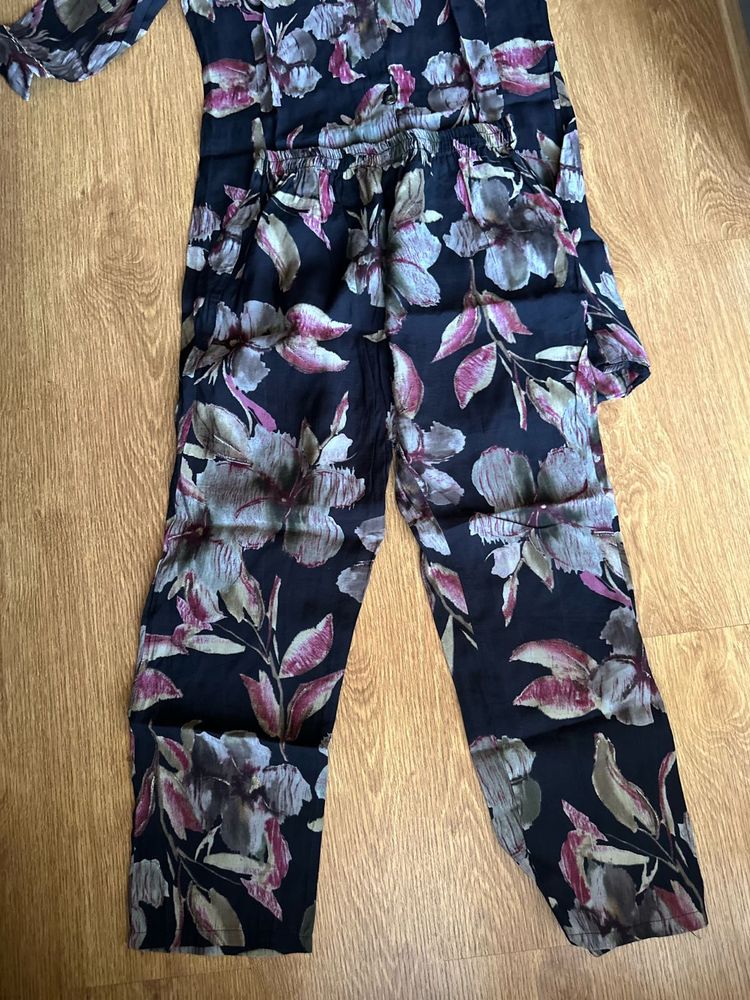 Floral Print Pants &amp; Top Set