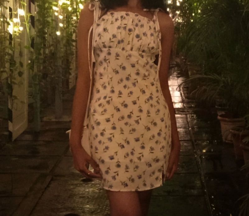 Floral Print Mini Dress