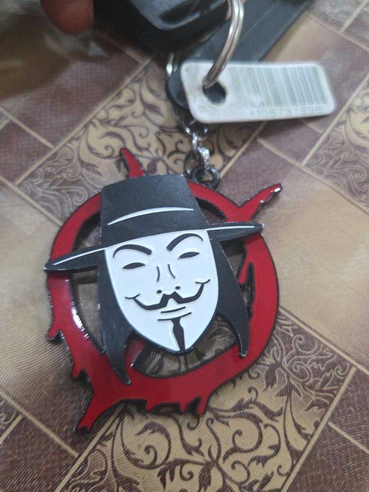 V for Vendetta Mask Keychain
