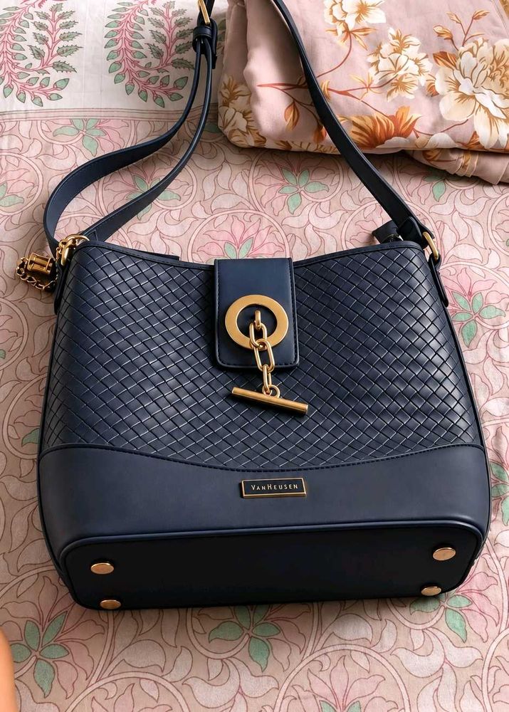 Stylish Navy Blue Van Heusen Handbag