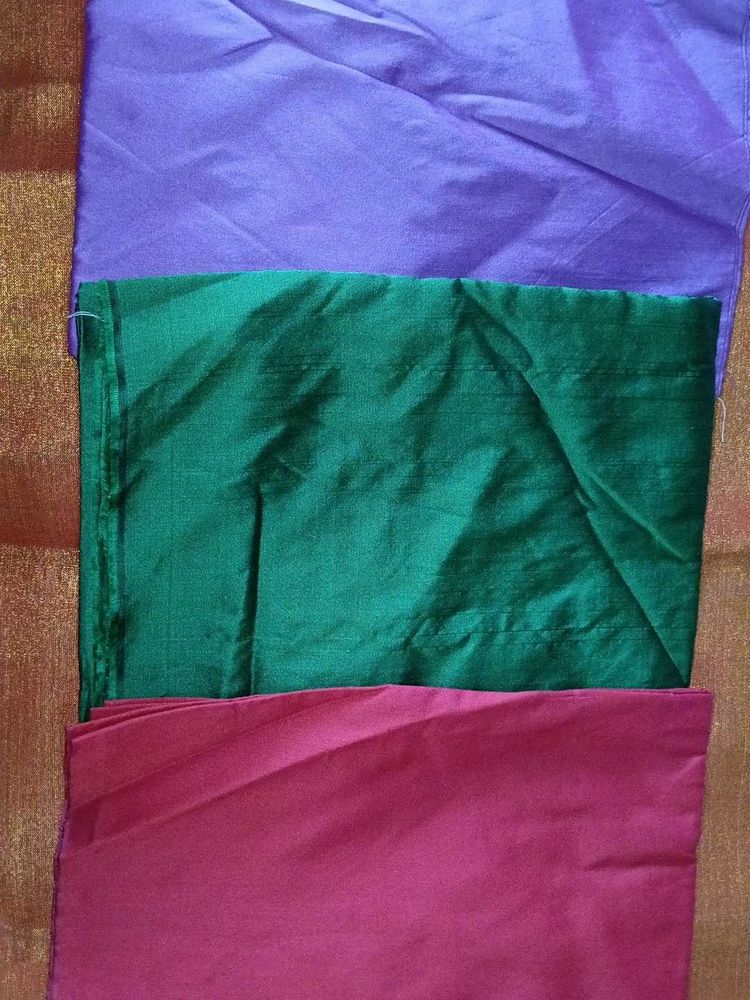 Vibrant Silk blouse Material.