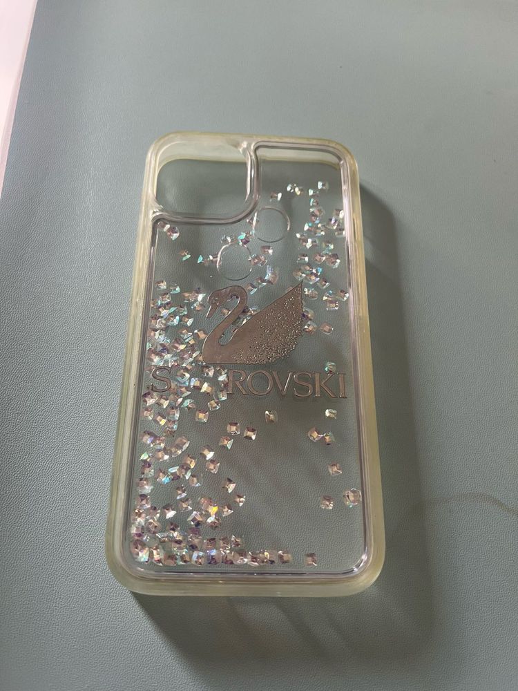 Swarovski moving Crystal Swan Phone Cas