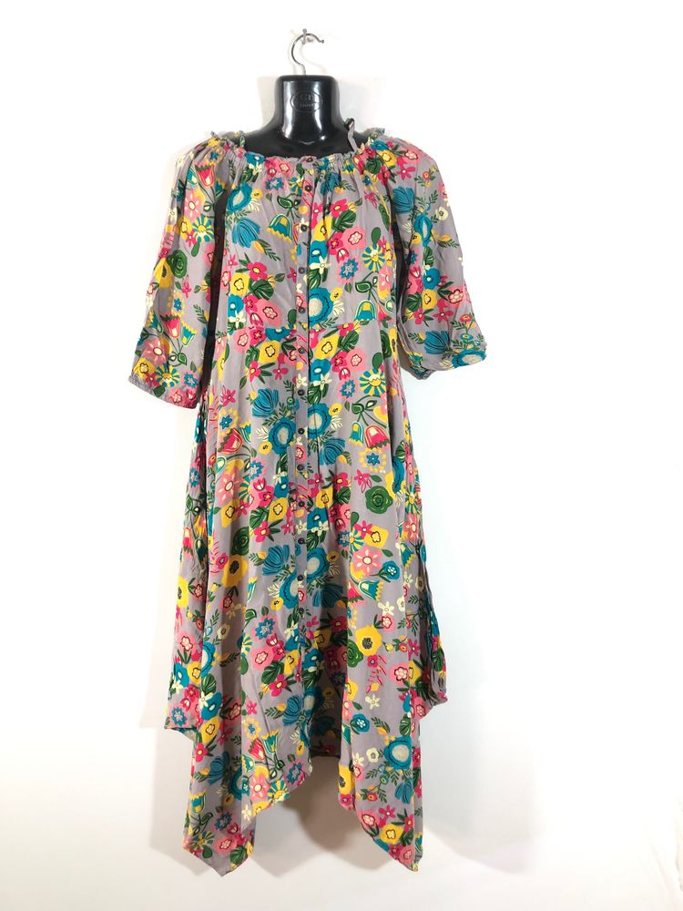 Grey Printed Dress(Women’s)