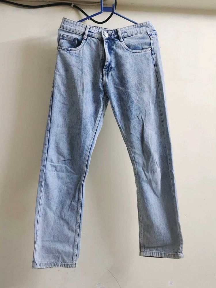 Zara Ice Blue Unisex Denim Jeans