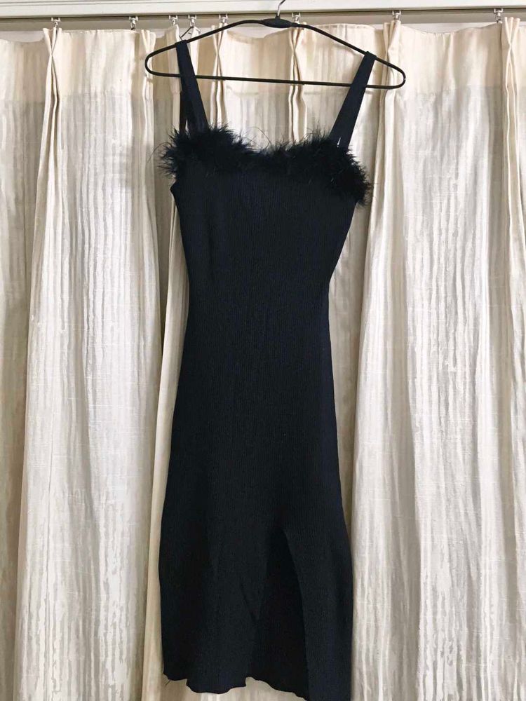 Black Fur dress