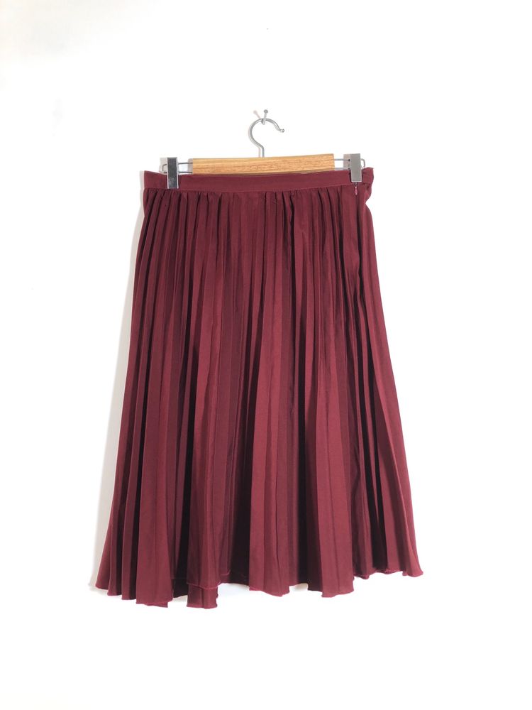 Maroon Pleated Skirt(Women’s)