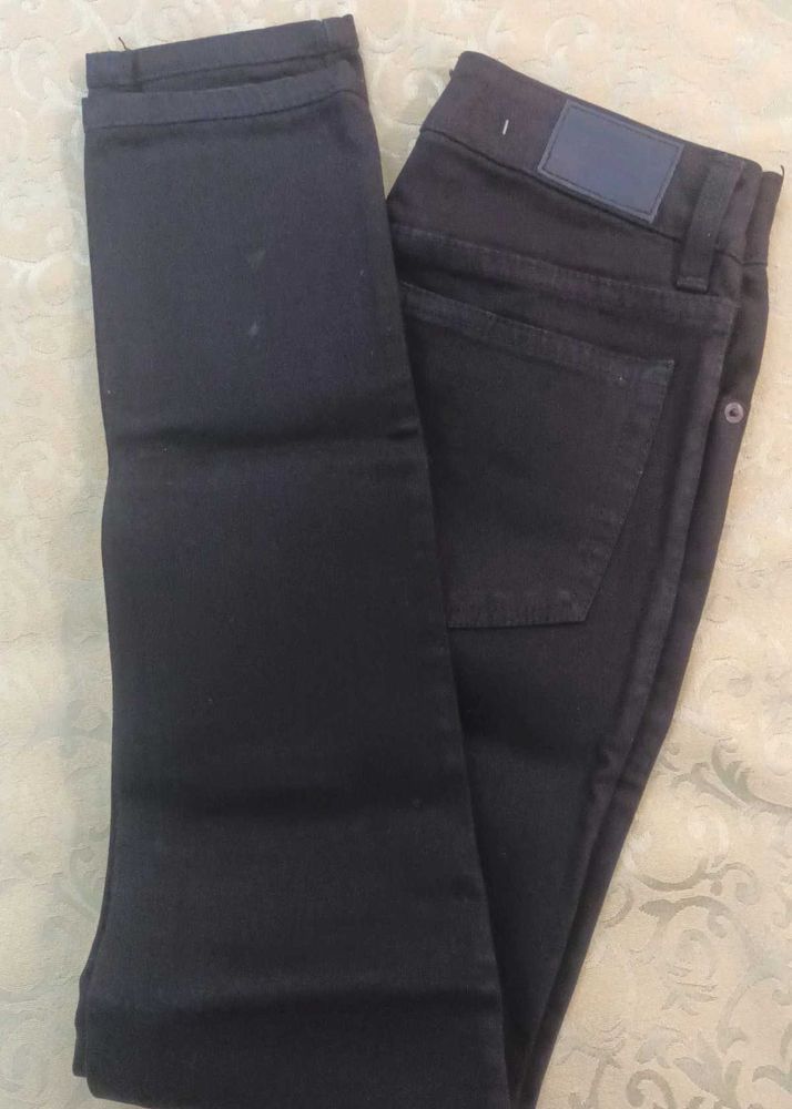 Classic Jet Black Denim Jeans