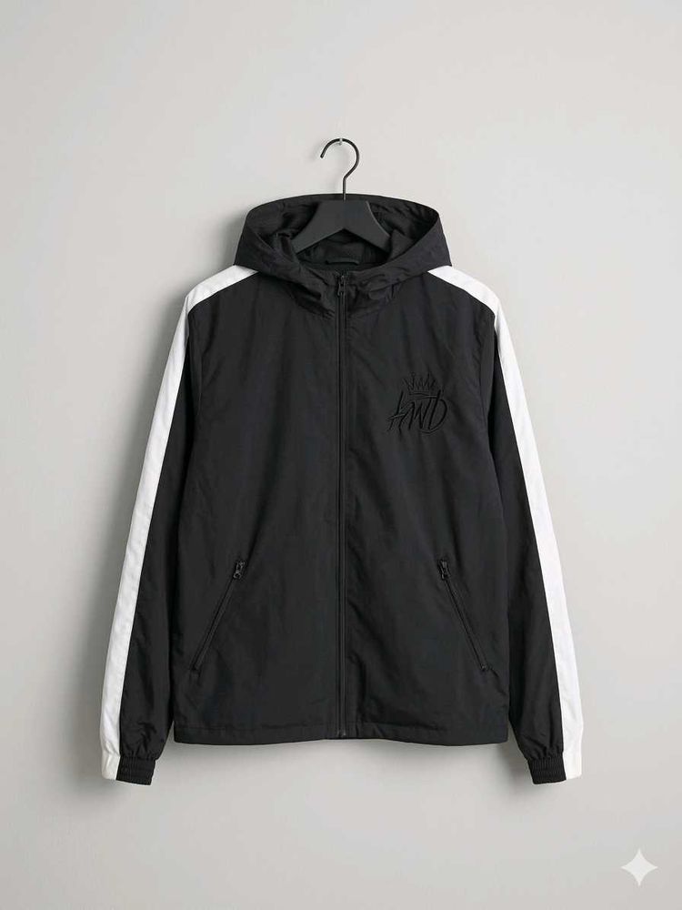Men's Black &amp; White Track Jacket