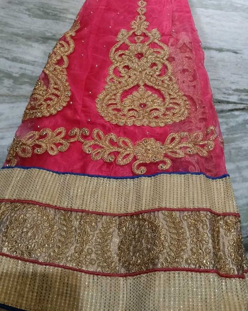 Exquisite Pink Embroidered Lehenga