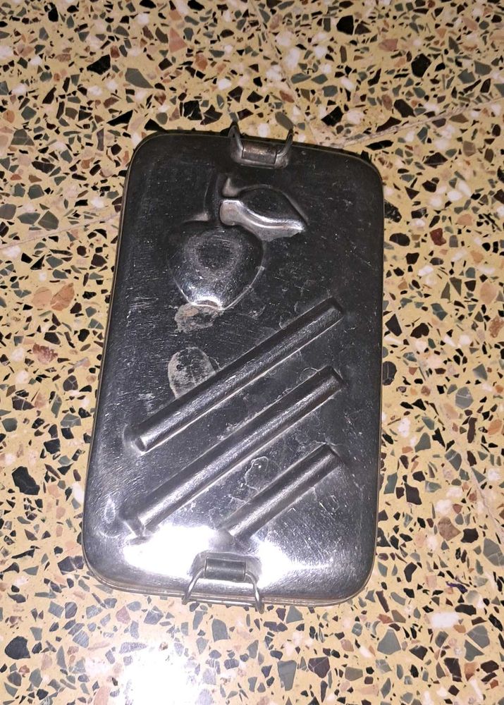 1990s Vintage Steel Tiffin Box
