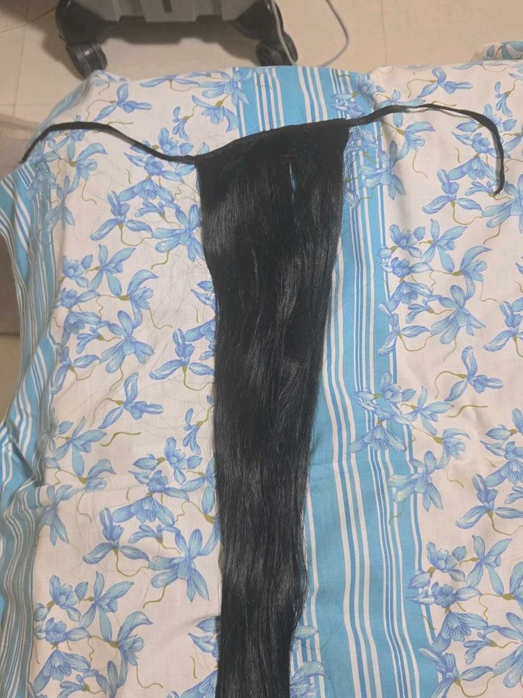 Black Hair Extension pony tail