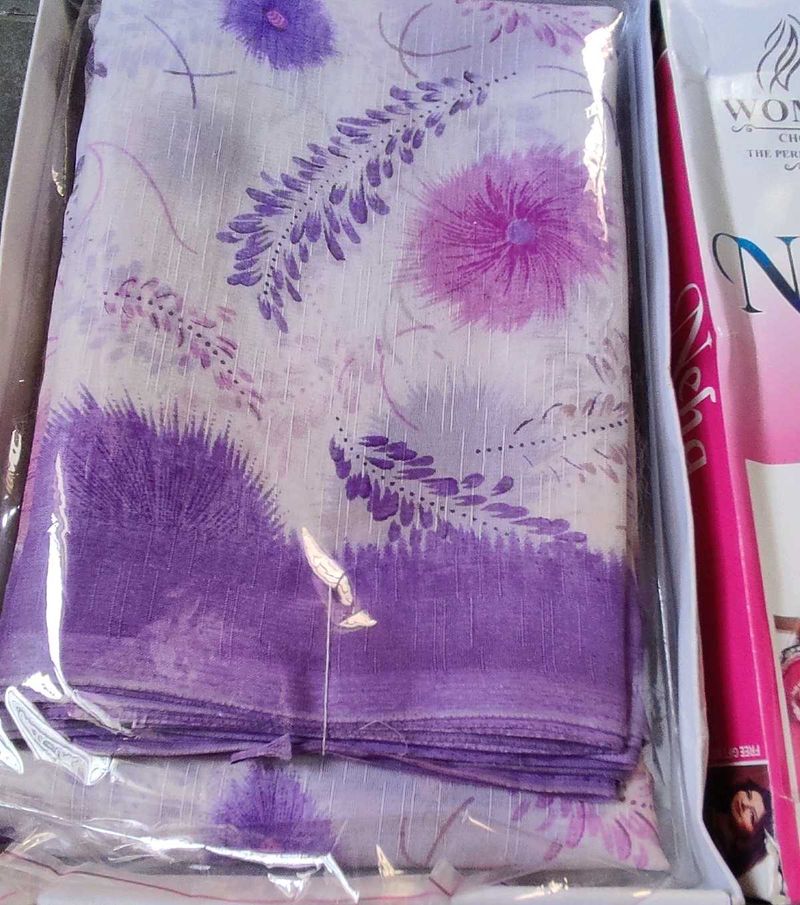 Floral Print Saree