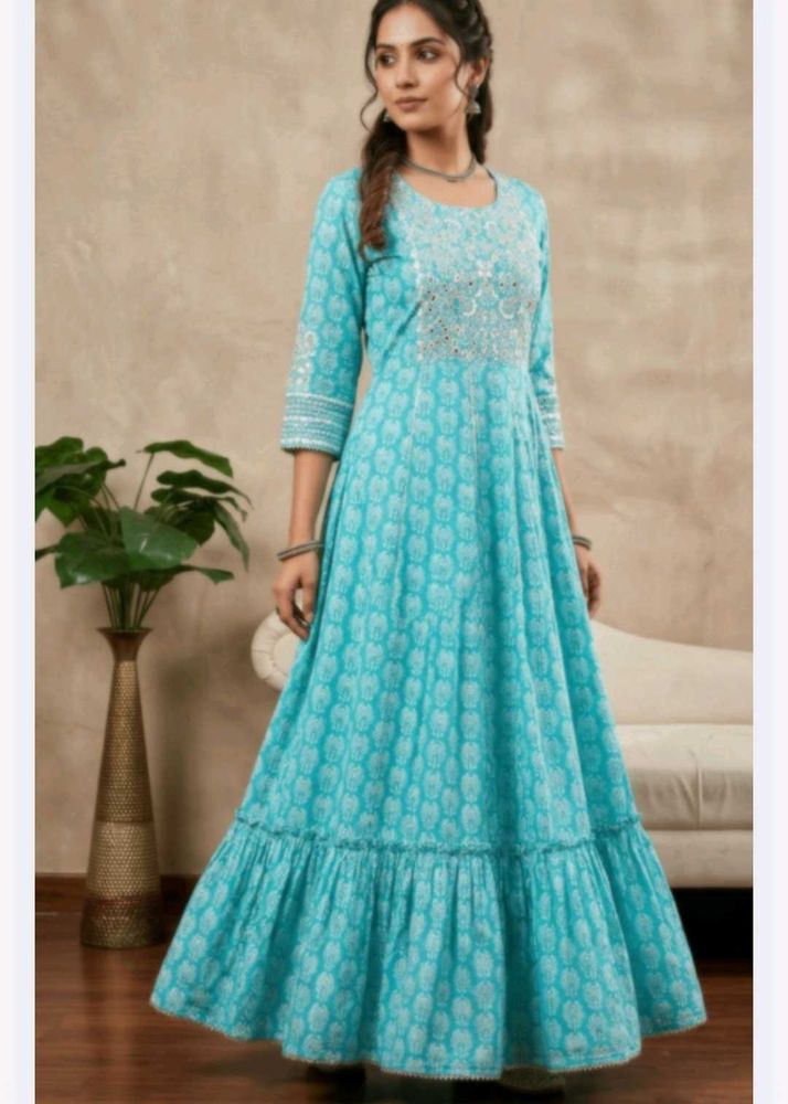 Beautiful Teal Ethnic kurta