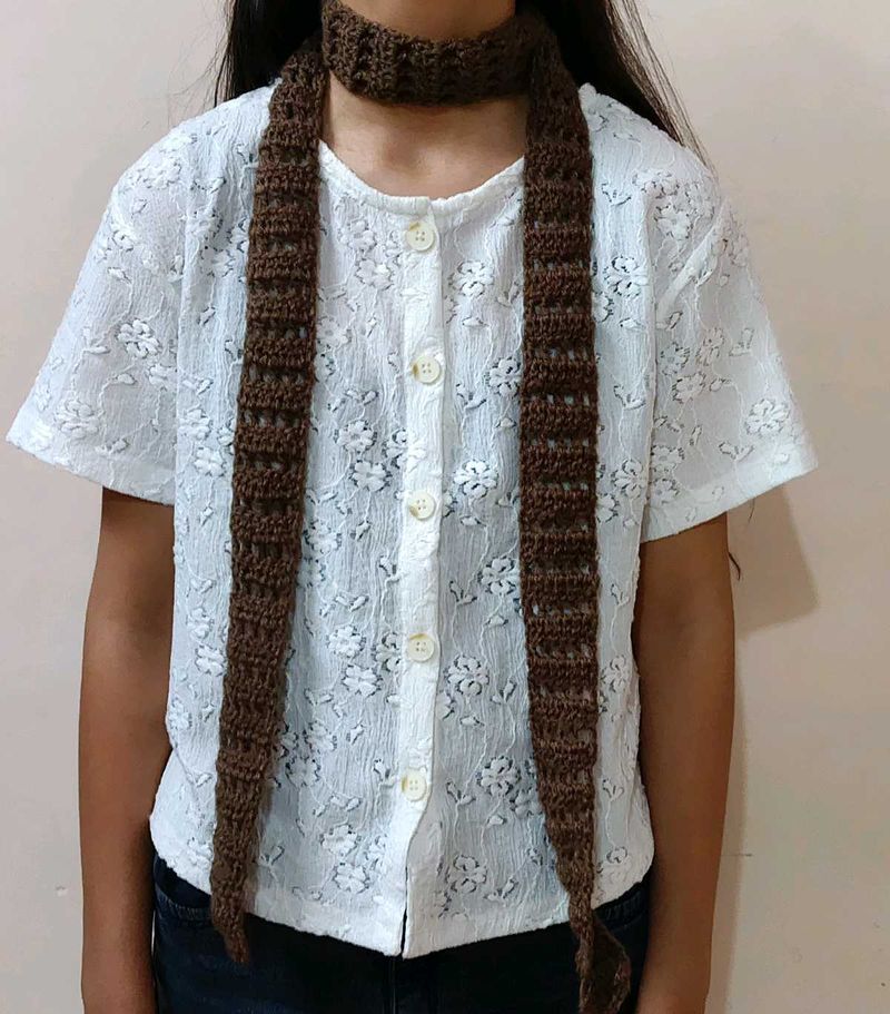 skinny Brownie scarf 🧣