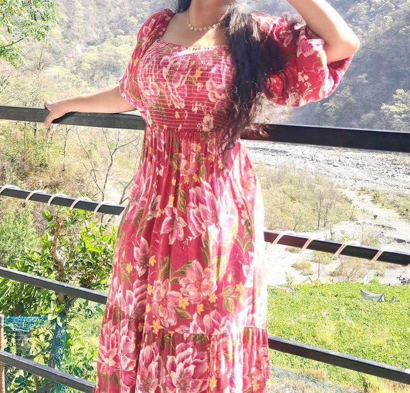 pinteresty Floral Maxi Dress