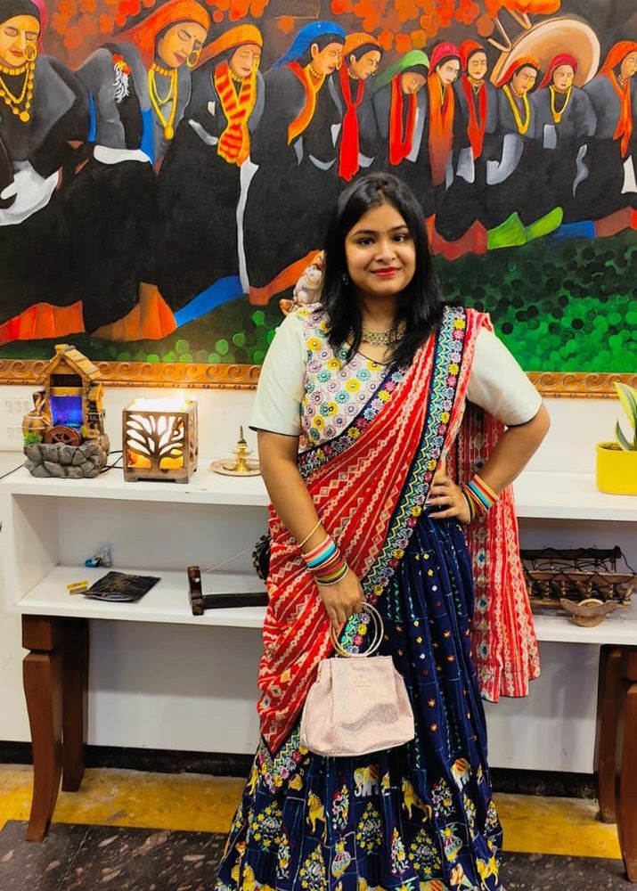 Rajashthani print Lehenga