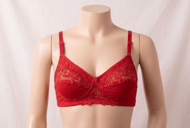 Red Lace Bra