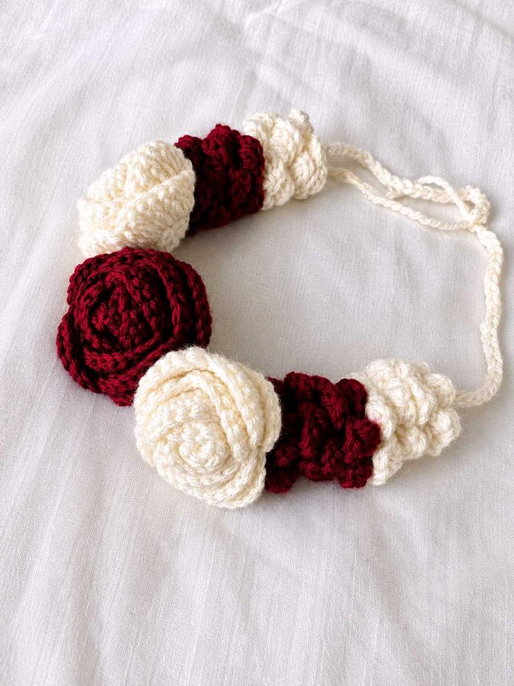 Handmade Crochet Flower Hairband