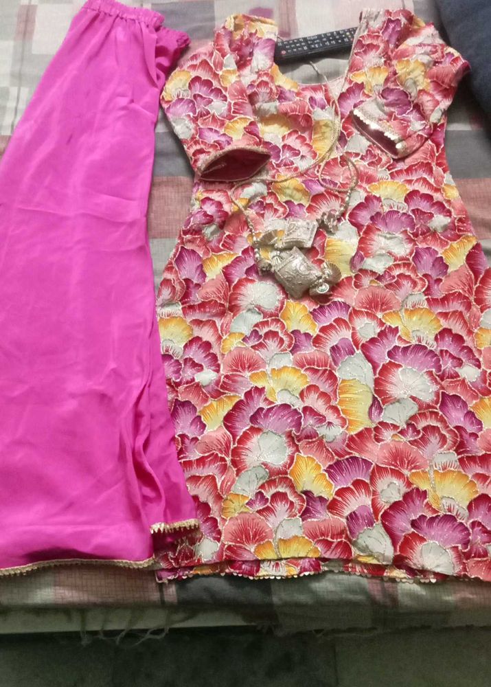 Vibrant Floral Kurta Set