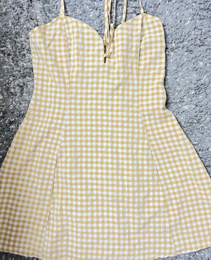 Yellow Gingham Dress