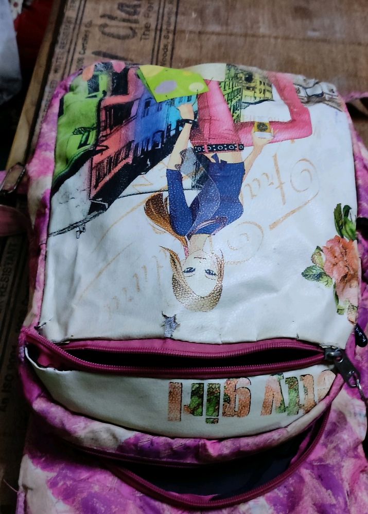 47.Bagpack | School | College |pink | Barbie