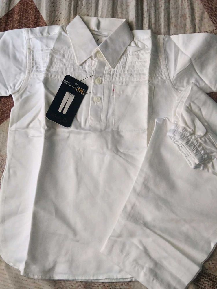 White Kurta Set