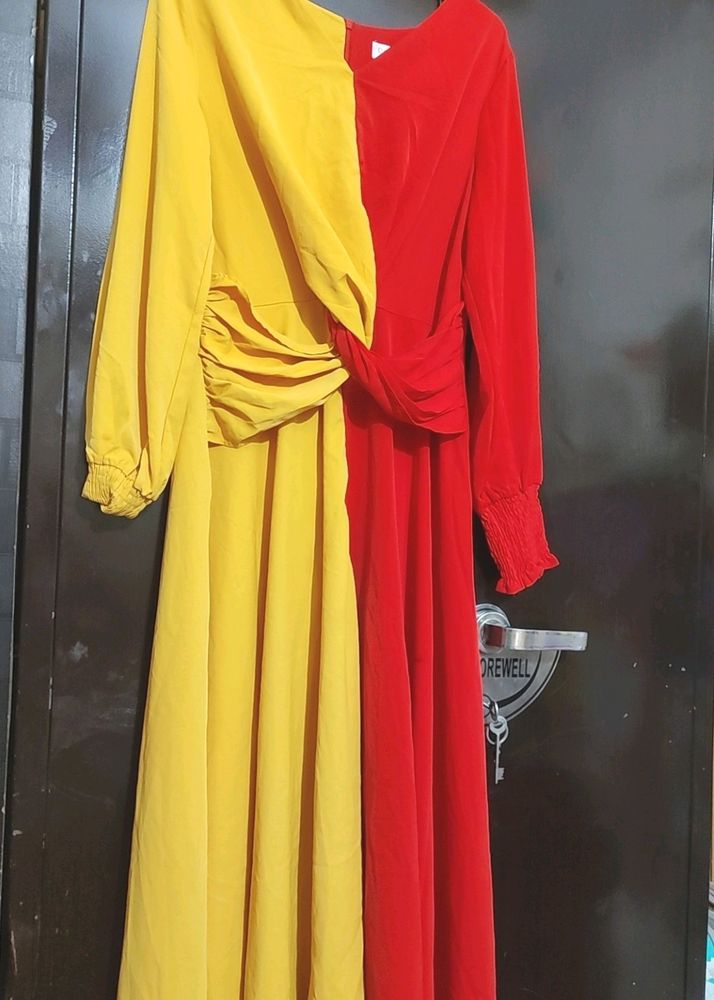 Red &amp; Yellow Dress For Girl Or Woman 36 Bust