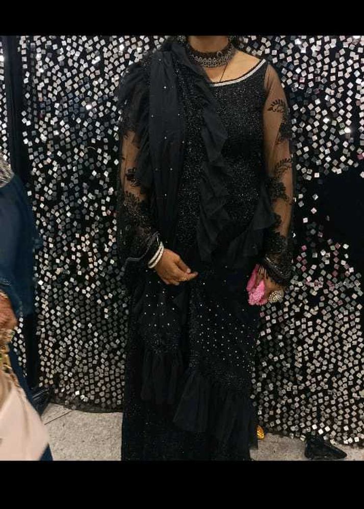 Stunning Black Sequined Lehenga Choli