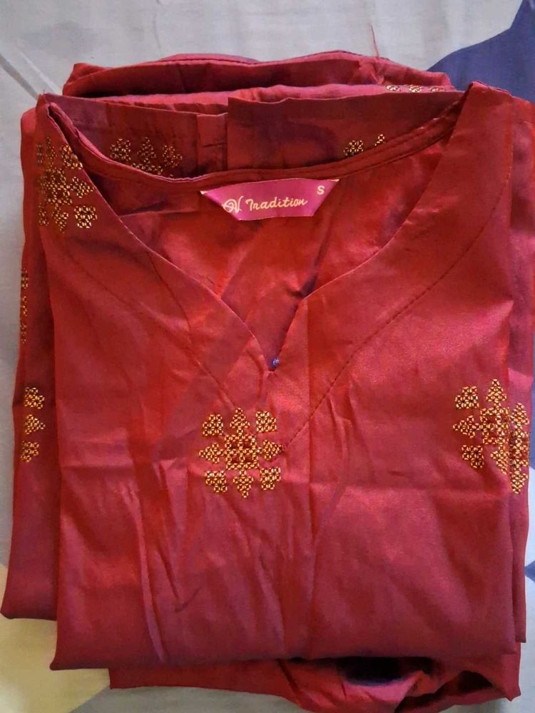 Tradition Kurta Set - Elegant Maroon