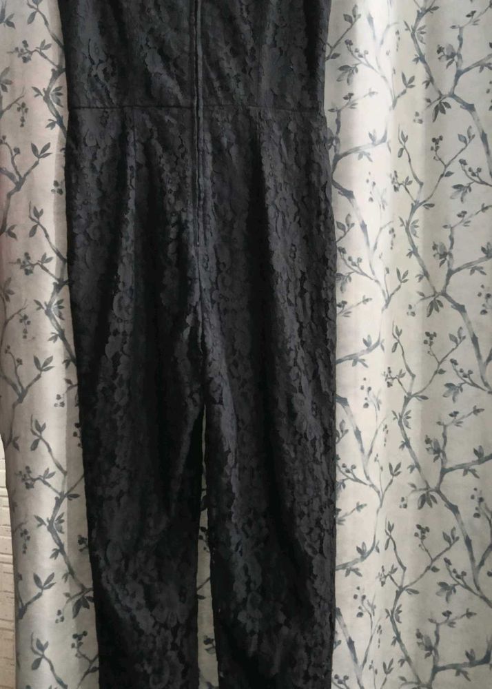 Elegant Black Lace Jumpsuit