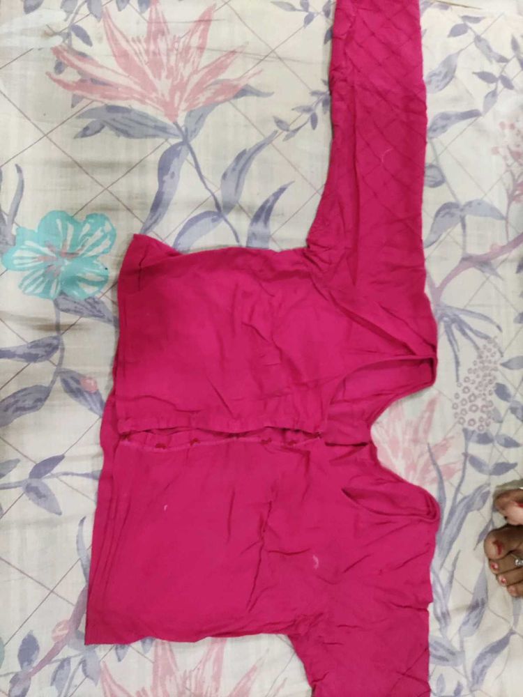 Vibrant Pink Ethnic Blouse pack of 5