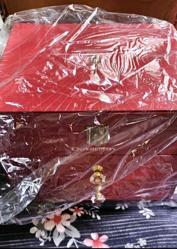 Red Jewelry Box with Mirror