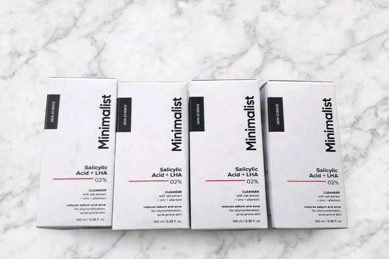Pack of 4 Minimalist Anti-Acne Salicylic Acid 2% F